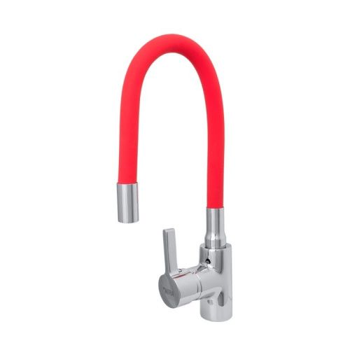 Смеситель для кухни Сантаком StMira 5098-1 на мойку красный - фото 2