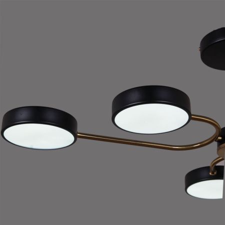 Люстра на штанге Reluce 03325-0.3-06 BK+COPPER