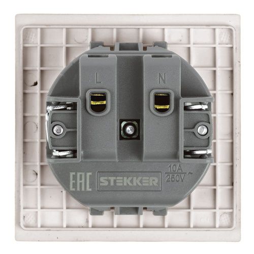 Розетка 1-местная с защитной шторкой Stekker Мия 50483 - фото 5