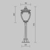 Парковый светильник Maytoni Outdoor Fleur O414FL-01BZ1