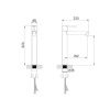 Смеситель IDDIS Aiger AIGBL01i01 на столешницу черный