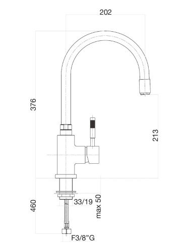 Смеситель для кухни Fiore 44CR5480 на мойку хром - фото 3