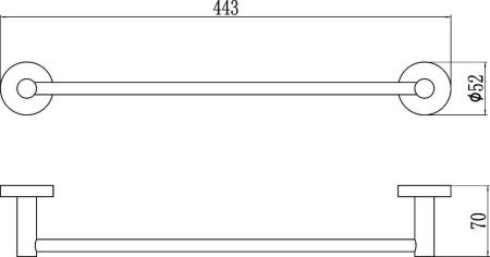 Полотенцедержатель Savol S-408724