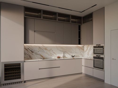 Кухонная мойка Rivelato BERKANA BK-45 beige scuro 42х46 цвет темно-бежевый - фото 5