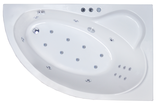 Ванна гидромассажная Royal Bath ALPINE RB819100DL-R 150х100 пристенная угловая асимметричная
