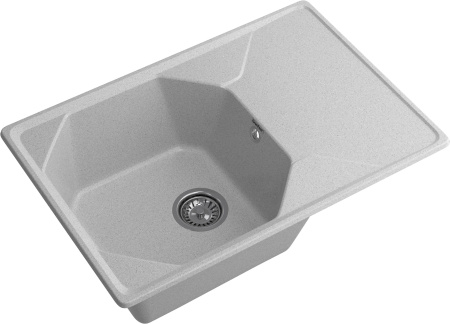 Кухонная мойка Granfest Unique U-740L серый 74х50 цвет серый поверхность матовая