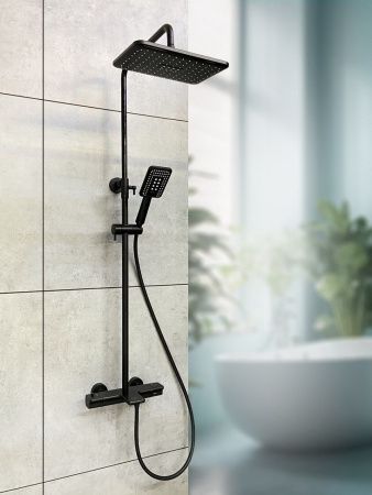 Душевая стойка AltroBagno Lamberto AltroBagnoLamberto030417MB настенная цвет черный