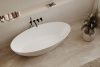 Ванна из искусственного камня Abber Stein AS9625-1.7 170х80 отдельностоящая овальная с ножками