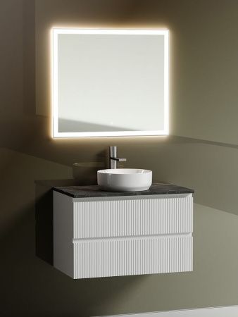 Тумба под раковину Sancos SNOB T SNT80W 80х40 подвесная цвет белый