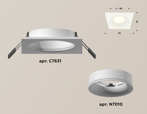 Светильник встраиваемый Ambrella Light Techno (Тецхно) XC7631001 - фото 2
