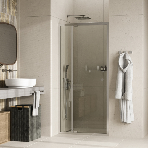 Душевая дверь WasserKRAFT Aula 11P 11P12 100x190 стекло прозрачное 6 мм - фото 2