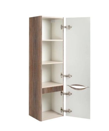 Шкаф-пенал RUNO Тоскана 00-00001420 35х21х131 подвесной цвет коричневый