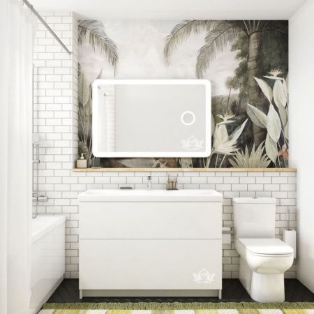 Зеркало с подсветкой Art&Max LATINA AM-Lat-1200-800-DS-F-X3 120х80 подвесное