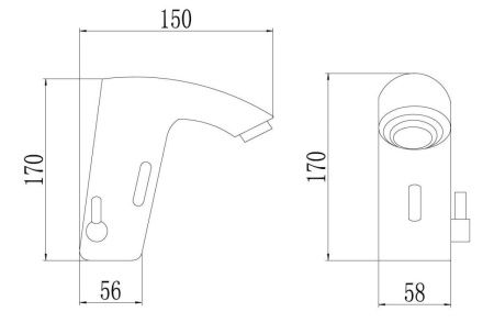 Смеситель Savol S-GY8865 на раковину хром