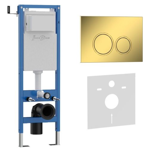 Комплект сантехническая инсталляция с клавишей смыва Iberica Blanca ESTI-O IB.001M.826 - фото 2