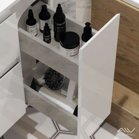 Тумба с раковиной Alavann Eva ALV0974000 100х50 подвесная цвет белый