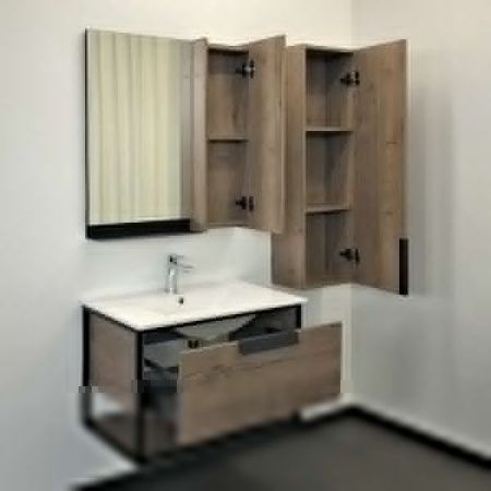 Тумба с раковиной Comforty Бонн 00-00006487CF 80х50 подвесная цвет коричневый