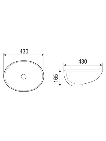 Раковина из сантехнического фаянса WeltWasser WW SK 10000004602 40 см встраиваемая цвет белый 1 отверстие под смеситель