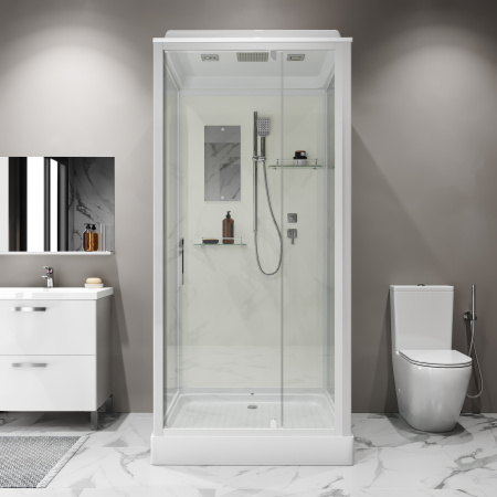 Душевая кабина Niagara Standart ST80/15Q 80х80 квадратная с крышей ориентация универсальная Душевая кабина Niagara Standart ST80/15Q 80х80 квадратная с крышей ориентация универсальная