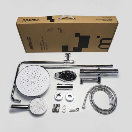 Душевая стойка Milardo Ideal Spa ILSSBTHM06 настенная цвет хром