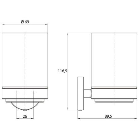 Стакан Emco Round 4320 139 00