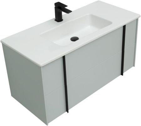 Тумба под раковину Allen Brau Reality 1.32007.PWM 100х50 подвесная цвет зеленый