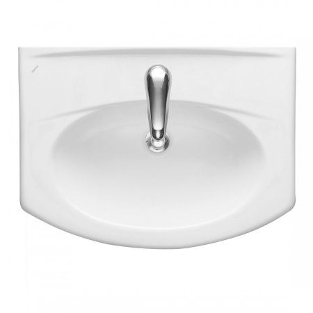 Раковина из сантехнического фарфора Santeri Новая 131207S0011B0 60х50 накладная цвет белый