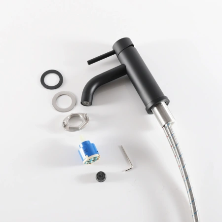 Смеситель Gid Cascada Inga SS096-BM-K (SS096BMK) на раковину черный матовый