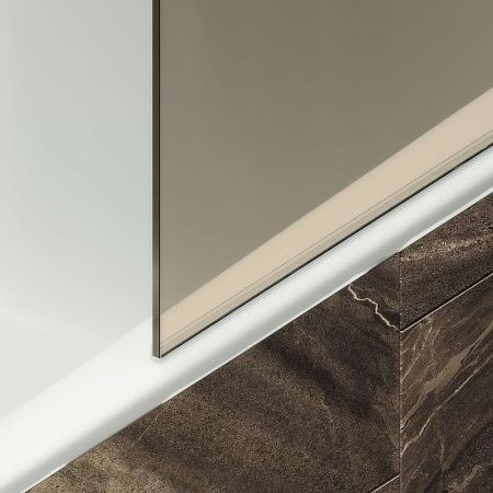 Душевая шторка на ванну Maybah Glass MGV-66-5ш 40х140 стекло тонированное профиль хром ориентация универсальная