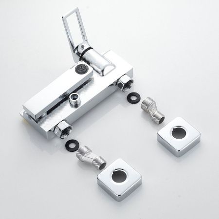 Душевая стойка Shevanik S6826 настенная цвет хром