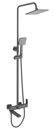 Душевая стойка Fmark FS8745-22Q настенная цвет серый