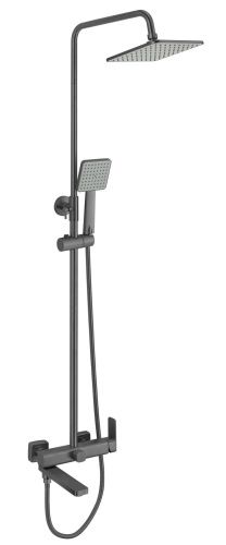 Душевая стойка Fmark FS8745-22Q настенная цвет графит - фото 2