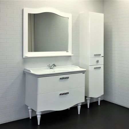 Тумба с раковиной Comforty Монако 00-00004768CF 100х50 напольная цвет белый