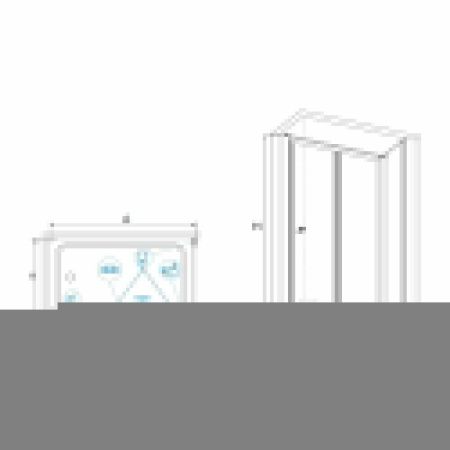 Душевой уголок RGW Classic 040941757-11 75х70 стекло прозрачное профиль хром без поддона