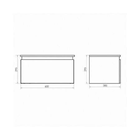 Тумба под раковину Comforty 00-00000838CF 60х40