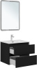 Тумба под раковину Aquanet Вега 2.0 00337953 58х47х50 подвесная цвет черный