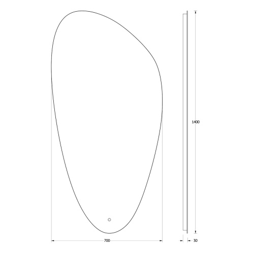 Зеркало в ванную Evoform Ledshine BY 2694 70х140 - фото 2