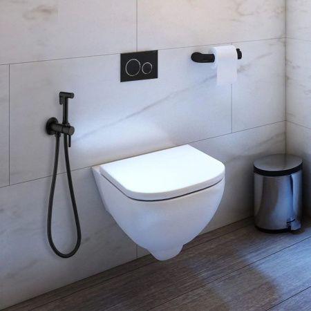 Гигиенический душ со смесителем Maretti Eleganza Black ENB30RV65 черный