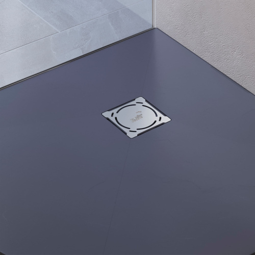 Душевой поддон из искусственного камня RGW Stone Tray (Стоун Трей) 16153099-02 90х90 серый без ножек - фото 5