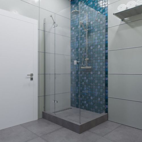 Душевой уголок Тритон Брава-Хром Щ0000054195 120х80 стекло прозрачное профиль хром без поддона - фото 4