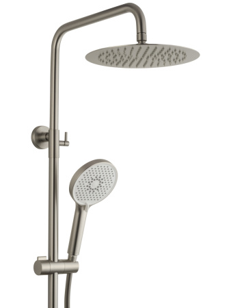 Душевая стойка Wonzon & Woghand Solo WW-739032-BN настенная цвет никель