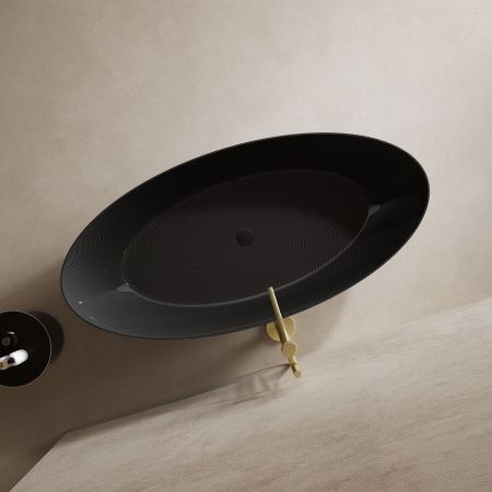 Ванна карбоновая Abber Karbon AK9002-1.8 180х85 отдельностоящая овальная