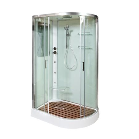 Душевая кабина AvaCan A102LGM 120х80 асимметричная с крышей ориентация левая