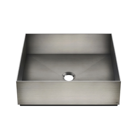 Раковина из нержавеющей стали Gessi Gessi316 54605#239 40х40 накладной цвет никель без отверстий под смеситель