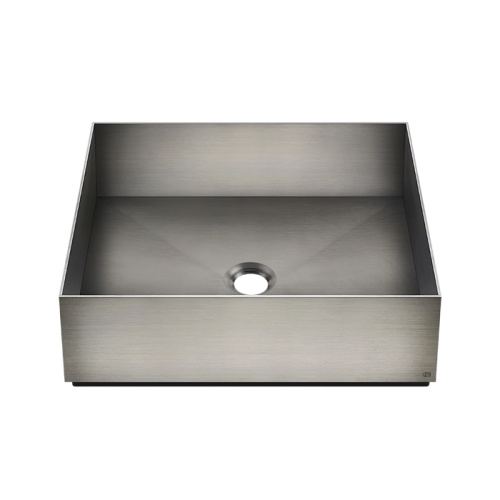 Раковина из нержавеющей стали Gessi Gessi316 54605#239 40х40 накладной цвет никель без отверстий под смеситель - фото 2