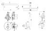 Душевая система Paffoni Light KITZLIG015HGKING встраиваемая в стену
