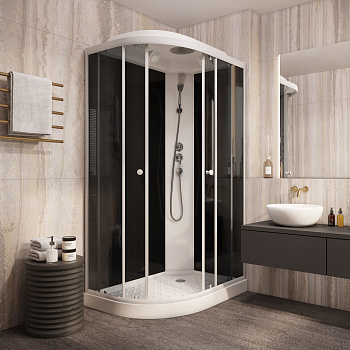Душевая кабина Parly Classic EC1231R 120х80 асимметричная с крышей ориентация левая Душевая кабина Parly Classic EC1231R 120х80 асимметричная с крышей ориентация левая