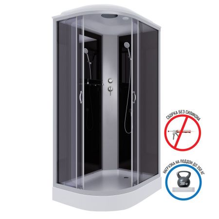 Душевая кабина Niagara Classic 35121433R 120х80 асимметричная с крышей ориентация правая