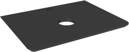 Столешница Aquanet Эмбер 00330474_old 61х46 накладная цвет черный