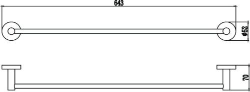 Полотенцедержатель Savol S-608724 - фото 3